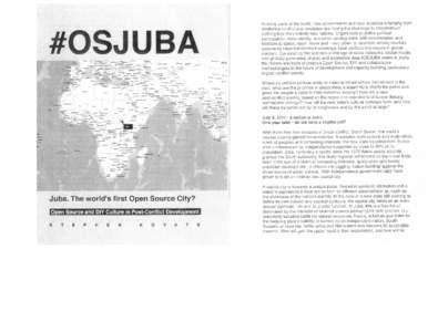 Central Equatoria / Do it yourself / Computer law / Open source / Social information processing / South Sudan / Juba / DIY ethic / Sudan / Geography of Africa / Africa / Culture