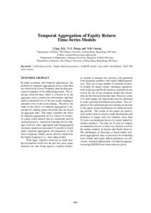 Temporal Aggregation of Equity Return Time-Series Models