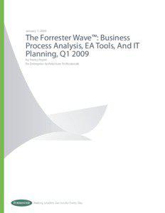 January 7, 2009  The Forrester Wave™: Business
