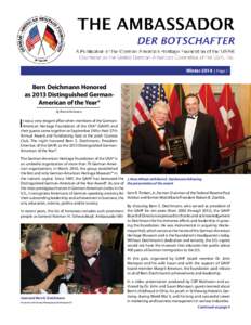 German-American Heritage Foundation of the USA / Distinguished German-American of the Year / William R. Timken / German-American Friendship Garden / Germany–United States relations / German-American Day / Bern / Germans / Henry Kissinger / European people / Europe / United States