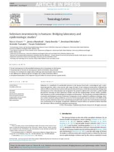 Selenium neurotoxicity in humans: Bridging laboratory and epidemiologic studies