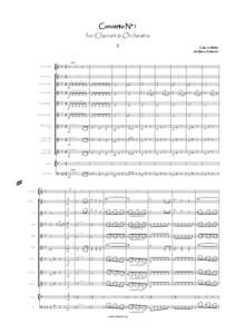 Concerto N°1 for Clarinet & Orchestra I C.M. von Weber Arr.Marco A. Mazzini