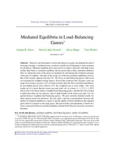 Mediated Equilibria in Load-Balancing Games