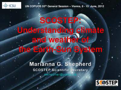 SCOSTEP: Understanding climate and weather of the Earth-Sun System
