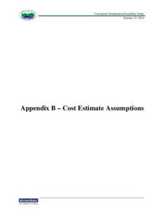 Conceptual Desalination Feasibility Study October 27, 2014 Appendix B – Cost Estimate Assumptions  Montecito Water District