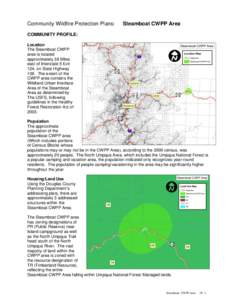 Community Wildfire Protection Plans:  Steamboat CWPP Area COMMUNITY PROFILE: Location