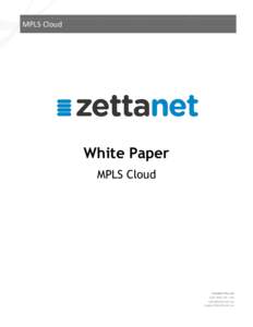 MPLS Cloud  White Paper MPLS Cloud  ZettaNet Pty Ltd