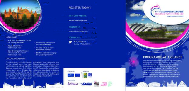 REGISTER TODAY! Visit our website www.itsineurope.com Contact us 