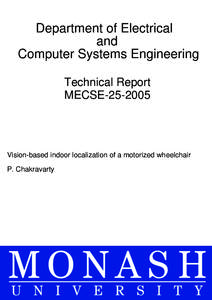 Vision-based indoor localization of a motorized wheelchair