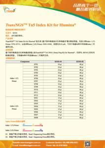 TransNGSTM Tn5 Index Kit for Illumina