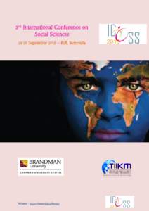 3rd International Conference on Social SciencesSeptember 2016 – Bali, Indonesia Website - http://thesocialstudies.co/