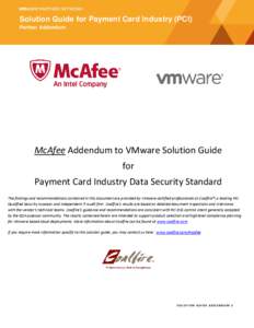 Solution Guide for Payment Card Industry (PCI) Partner Addendum