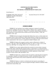 Bankers Consent Order [FINAL]  (W2972792.DOC;1)