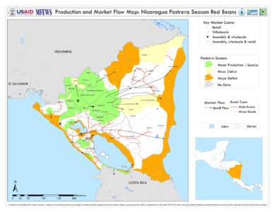 Production and Market Flow Map: Nicaragua Postrera Season Red Beans  Puerto Barrios  Key Market Center