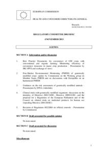 EUROPEAN COMMISSION  HEALTH AND CONSUMERS DIRECTORATE-GENERAL Brussels SANCO D[removed]