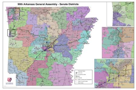 90th Arkansas General Assembly - Senate Districts Benton Gateway Sulphur Springs 71 Bella Vista ! 37