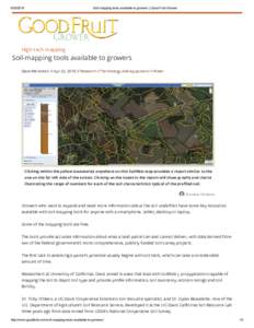 Soil­mapping tools available to growers | Good Fruit Grower High-tech mapping