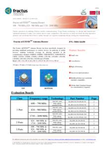 (1/4)  Optimised Antennas for Wireless Devices  DATA SHEET · PRODUCTS & SERVICES