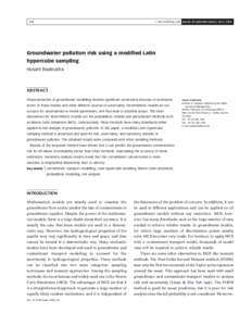 Q IWA Publishing 2006 Journal of Hydroinformatics | 08.3 | Groundwater pollution risk using a modified Latin hypercube sampling