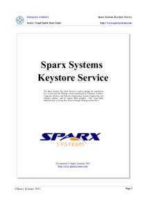 Enterprise Architect  Sparx Systems Keystore Service Series: Visual Quick Start Guide