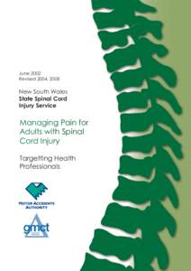 June 2002 Revised 2004, 2008 New South Wales State Spinal Cord Injury Service