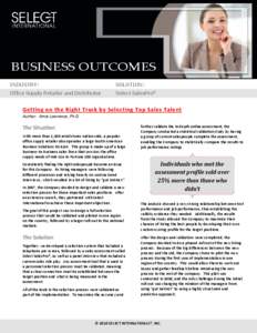 BUSINESS OUTCOMES INDUSTRY: