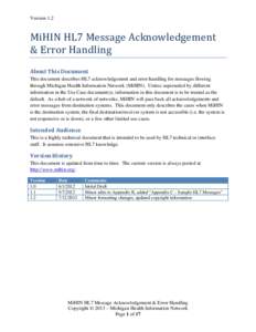 Microsoft Word - MiHIN_HL7_Message_Acknowledgement_Error_Handling_v1.2_7-12-13