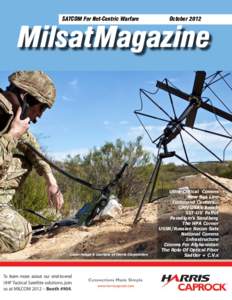 SATCOM For Net-Centric Warfare  October 2012 MilsatMagazine