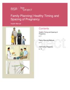 Family Planning| Healthy Timing and Spacing of Pregnancy Health Manual Contents Healthy Timing and Spacing of