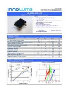Innolume GmbH Konrad-Adenauer-Allee 11, 44263 Dortmund/Germany Phone: +; Web: www.innolume.com LD-12XX-AK3-14W High Power Diode Laser – multi-chip package