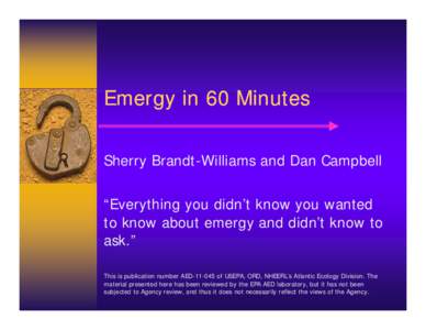 Microsoft PowerPoint - Emergyin60Minutes.ppt [Compatibility Mode]