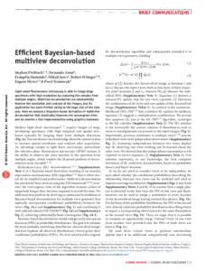 brief communications  Efficient Bayesian-based multiview deconvolution  © 2014 Nature America, Inc. All rights reserved.