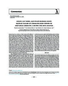 Commentary The Auk 125(2):485–492, 2008  The American Ornithologists’ Union, 2008�� ������. Printed in USA.