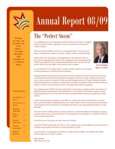 Annual Report[removed]The “Perfect Storm” NATIONAL ALLIANCE FOR CHILDREN AND