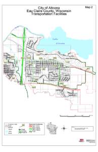 Map 2  City of Altoona Eau Claire County, Wisconsin Transportation Facilities