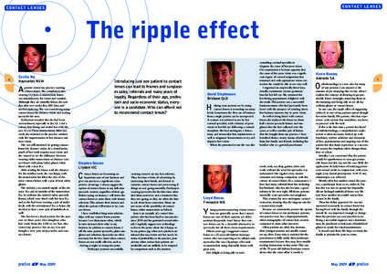CONTACT LENSES  CONTACT LENSES The ripple effect 6