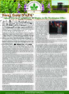 News from NAFA  Salazar’s Love of Agriculture on Display in His Washington Office By Jon Dockter, NAFA Associate Director, and Beth Nelson, NAFA President  Colorado’s 3rd District Congressman John Salazar doesn’t w