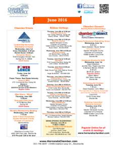June 2016 Chamber Connect Ribbon Cuttings  Chamber Events