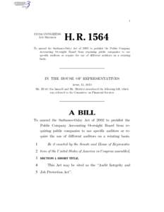 I  113TH CONGRESS 1ST SESSION  H. R. 1564