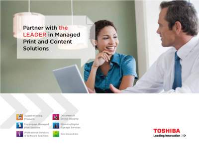 Partner with the LEADER in Managed Print and Content Solutions  Award-Winning