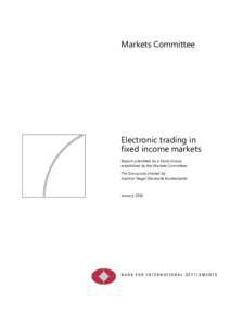 Electronic trading in fixed income markets