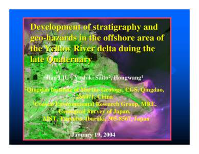 Supplementary investigation and assessment of environmental geology in the Yellow River Delta area