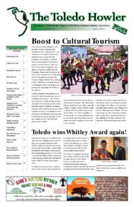 Newspaper of the Toledo Chapter of the Belize Tourism Industry Association OCTOBER 2012 YEAR 6, ISSUE 1  Boost to Cultural Tourism
