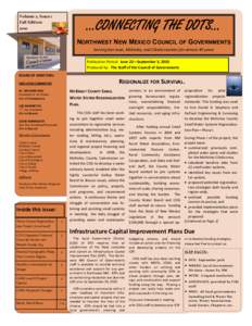 Volume 2, Issue 1 Fall EditionCONNECTING THE DOTS... NORTHWEST NEW MEXICO COUNCIL OF GOVERNMENTS