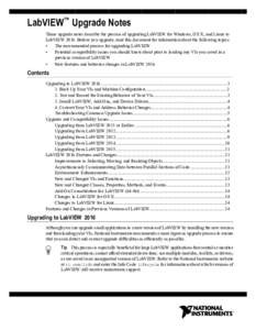 LabVIEW Upgrade Notes - National Instruments