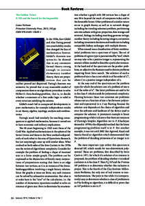 Book Reviews The Golden Ticket: P, NP, and the Search for the Impossible Lance Fortnow Princeton University Press, 2013, 192 pp ISBN1