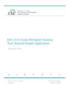 EIA’s U.S. Crude Oil Import Tracking Tool