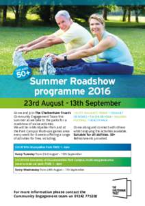 AGES FOR 50+  Summer Roadshow