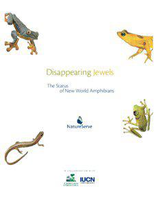 Disappearing Jewels The Status of New World Amphibians