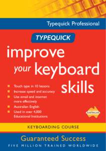 Typequick Professional  improve your keyboard skills �
